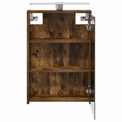 Mobiletto per specchio da bagno Rovere fumé 43 x 16 x 62.5 cm | homemem39