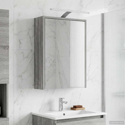 Mobiletto per specchio da bagno Grigio Sonoma 43 x 16 x 62.5 cm