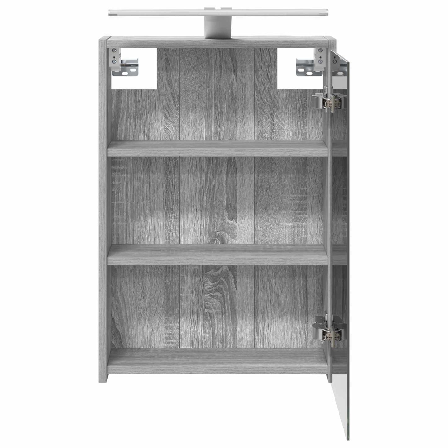Mobiletto per specchio da bagno Grigio Sonoma 43 x 16 x 62.5 cm | homemem39