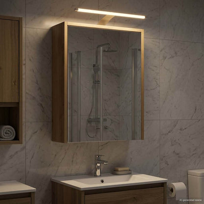 Mobiletto per specchio da bagno Rovere Artigianale | homemem39