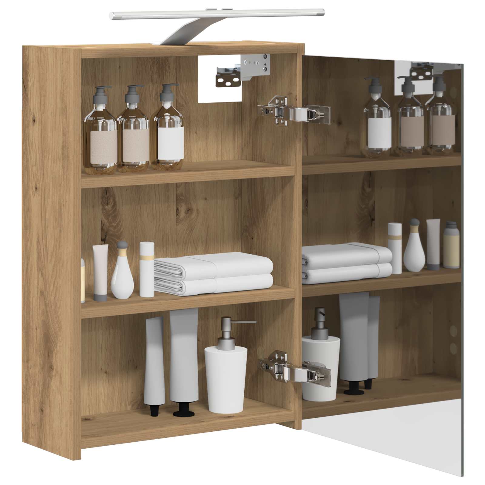 Mobiletto per specchio da bagno Rovere Artigianale | homemem39