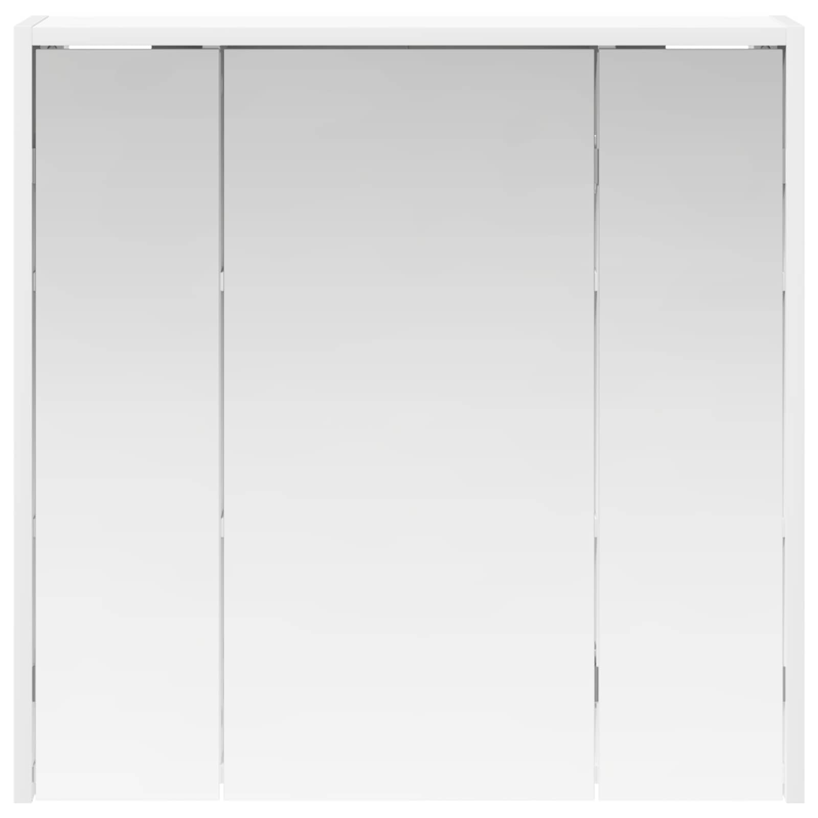 Mobiletto per specchio da bagno Bianco 63,5 x 16 x 62,5 cm | homemem39