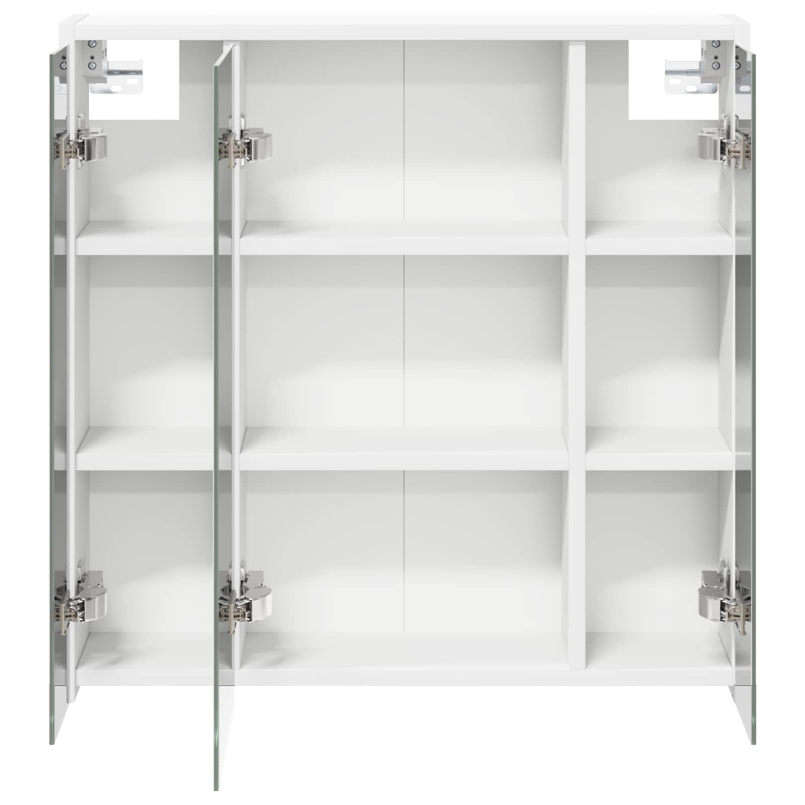 Mobiletto per specchio da bagno Bianco 63,5 x 16 x 62,5 cm | homemem39
