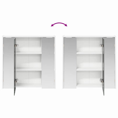 Mobiletto per specchio da bagno Bianco 63,5 x 16 x 62,5 cm | homemem39