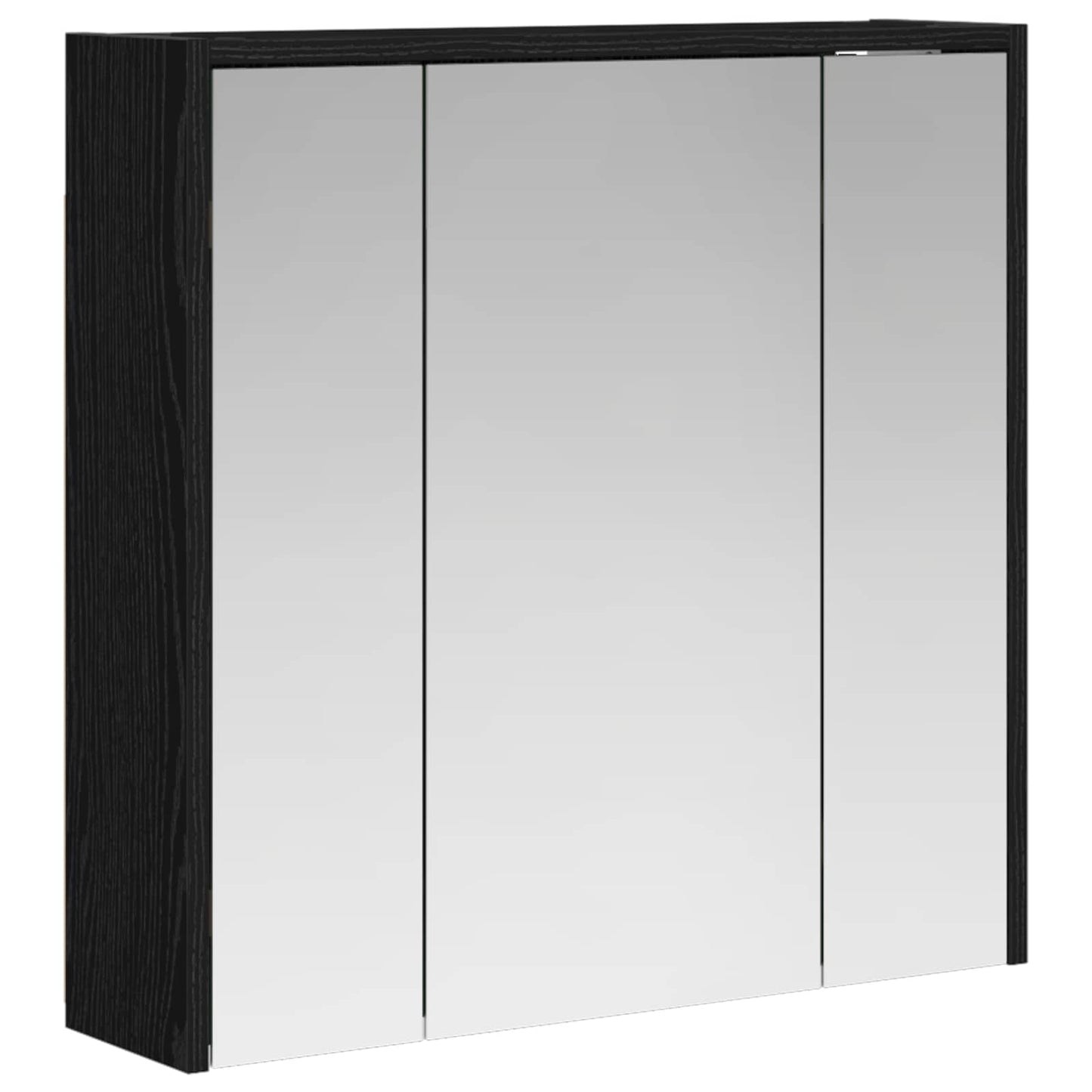 Mobiletto per specchio da bagno Rovere Nero 63,5 x 16 x 62,5 cm | homemem39