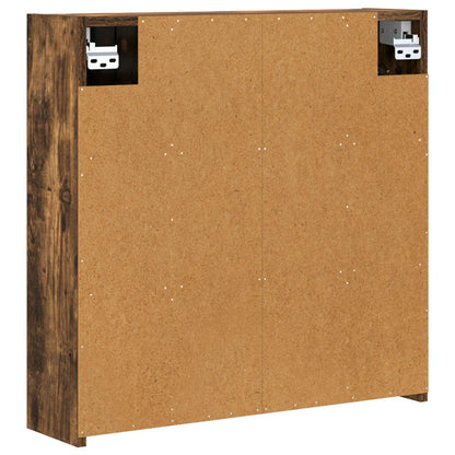 Mobiletto per specchio da bagno Rovere fumé 63,5 x 16 x 62,5 cm | homemem39