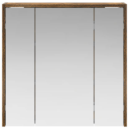 Mobiletto per specchio da bagno Rovere fumé 63,5 x 16 x 62,5 cm | homemem39