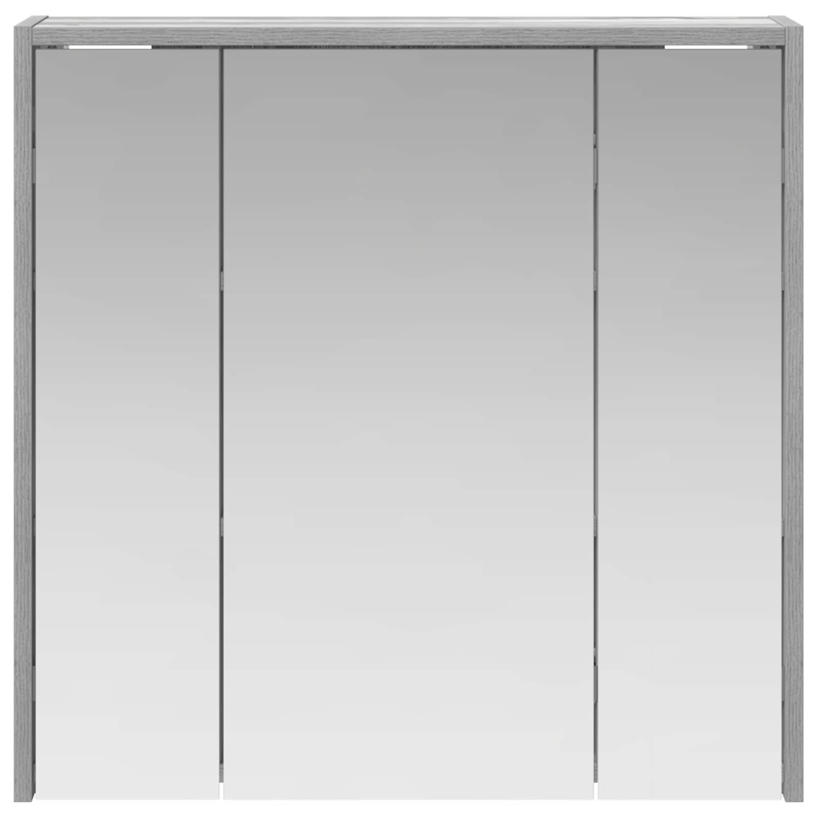 Mobiletto per specchio da bagno Grigio Sonoma | homemem39