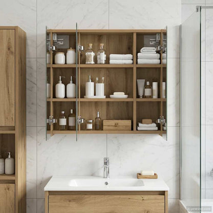 Mobiletto per specchio da bagno Rovere Artigianale | homemem39