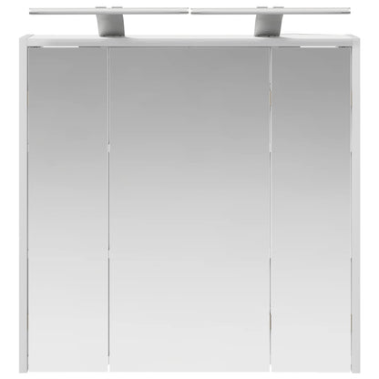 Mobiletto per specchio da bagno Bianco 63,5 x 16 x 62,5 cm | homemem39
