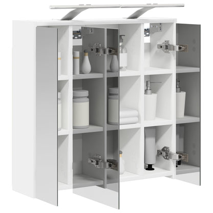 Mobiletto per specchio da bagno Bianco 63,5 x 16 x 62,5 cm | homemem39