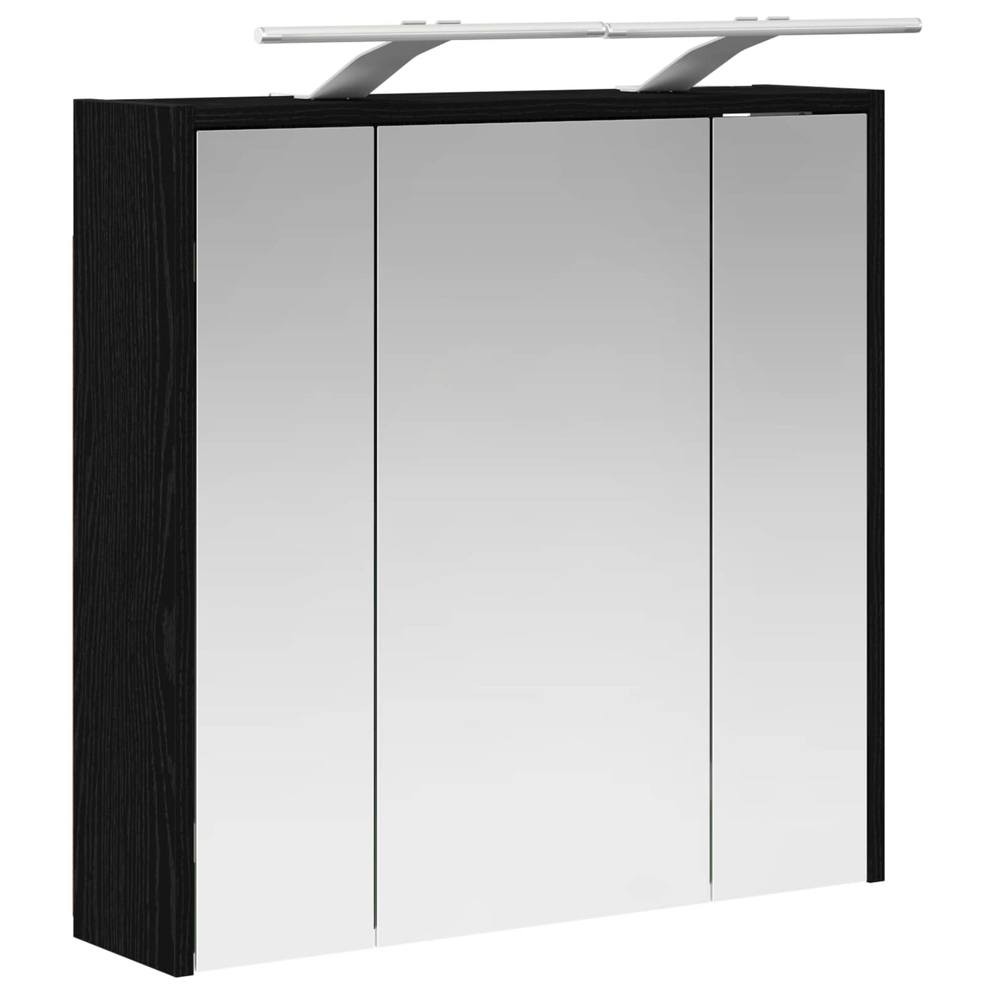 Mobiletto per specchio da bagno Rovere Nero 63,5 x 16 x 62,5 cm | homemem39