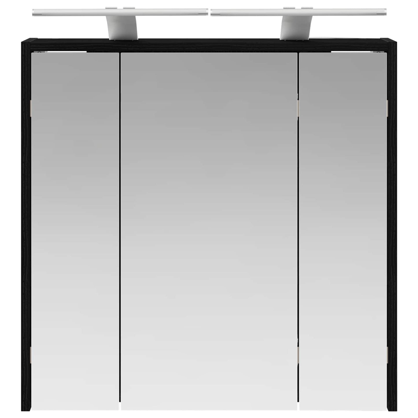 Mobiletto per specchio da bagno Rovere Nero 63,5 x 16 x 62,5 cm | homemem39