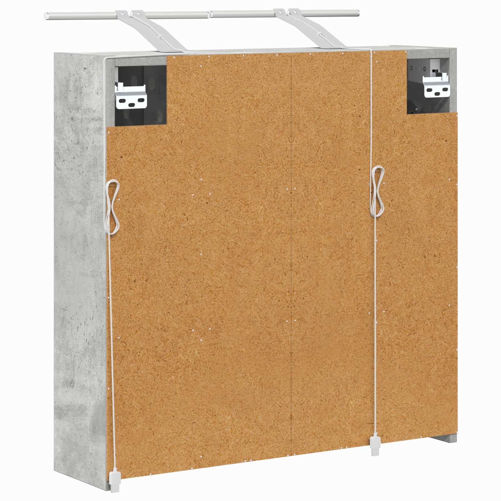 Mobiletto per specchio da bagno Grigio cemento | homemem39