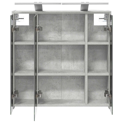 Mobiletto per specchio da bagno Grigio cemento | homemem39