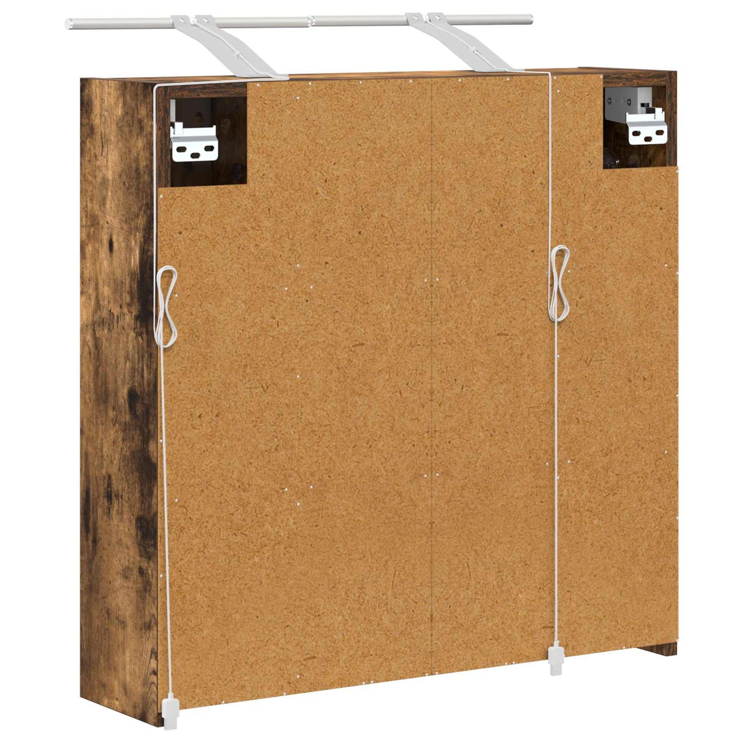 Mobiletto per specchio da bagno Rovere fumé 63,5 x 16 x 62,5 cm | homemem39
