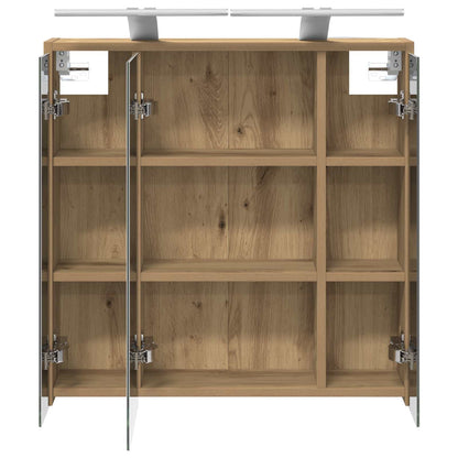 Mobiletto per specchio da bagno Rovere Artigianale | homemem39