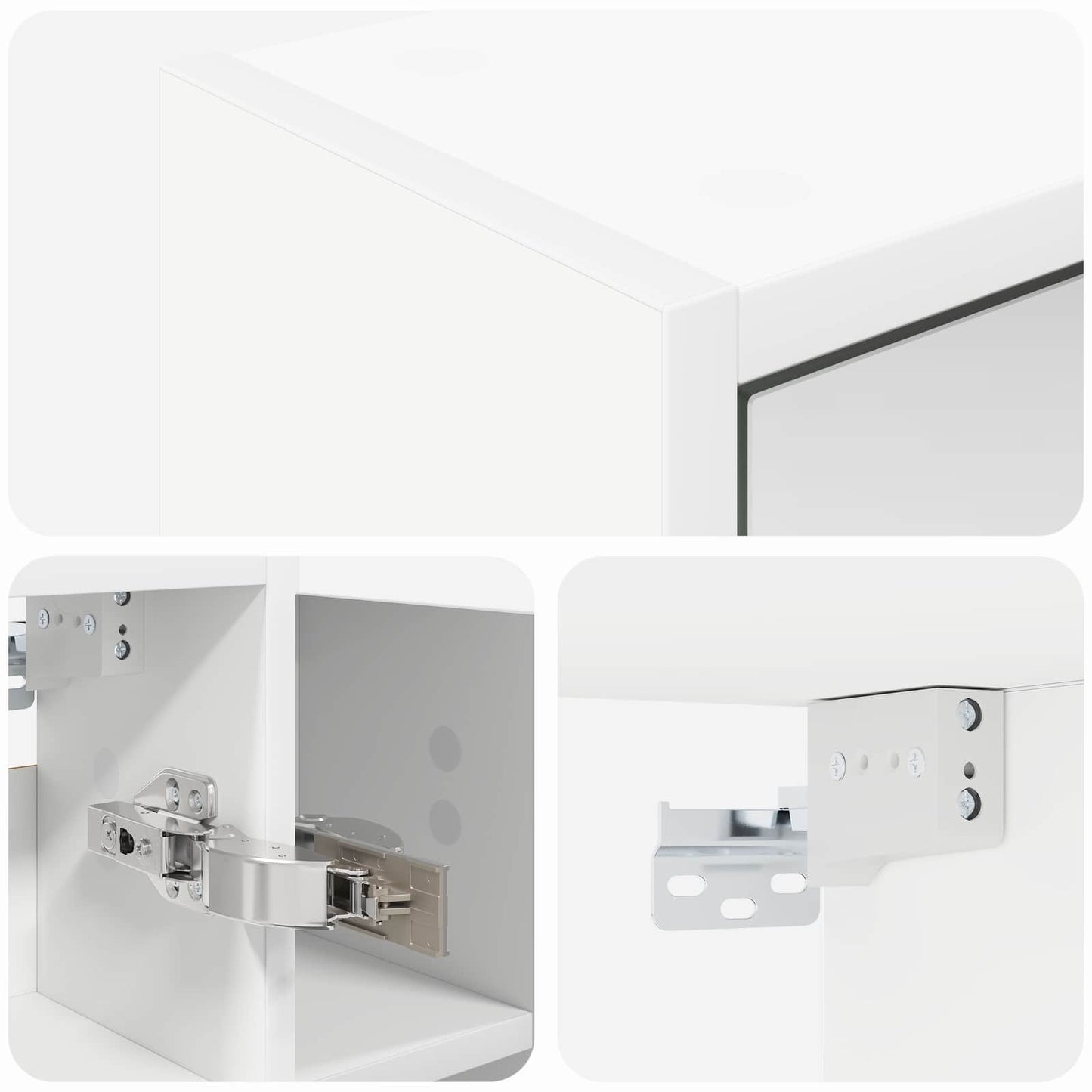 Mobiletto per specchio da bagno Bianco 73,5 x 16 x 62,5 cm | homemem39