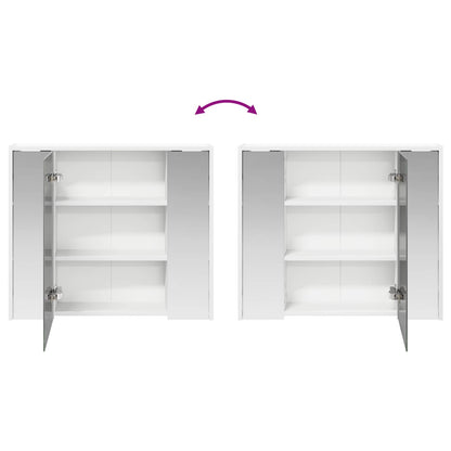 Mobiletto per specchio da bagno Bianco 73,5 x 16 x 62,5 cm | homemem39
