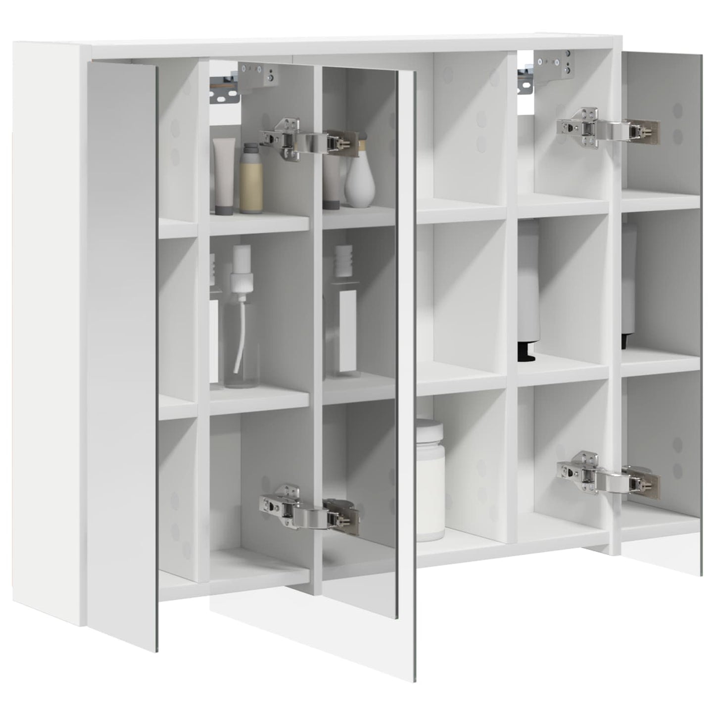 Mobiletto per specchio da bagno Bianco 73,5 x 16 x 62,5 cm | homemem39