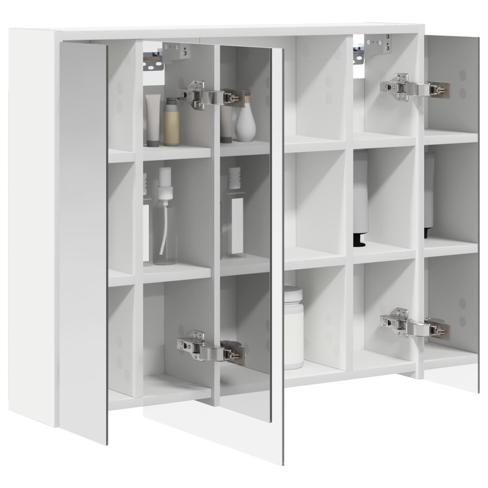 Mobiletto per specchio da bagno Bianco 73,5 x 16 x 62,5 cm | homemem39