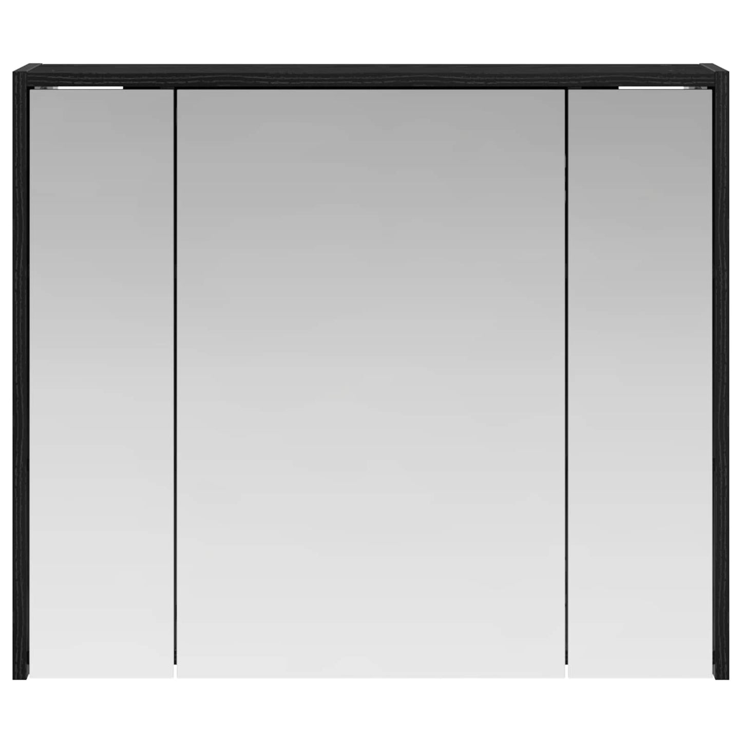 Mobiletto per specchio da bagno Rovere Nero 73,5 x 16 x 62,5 cm | homemem39
