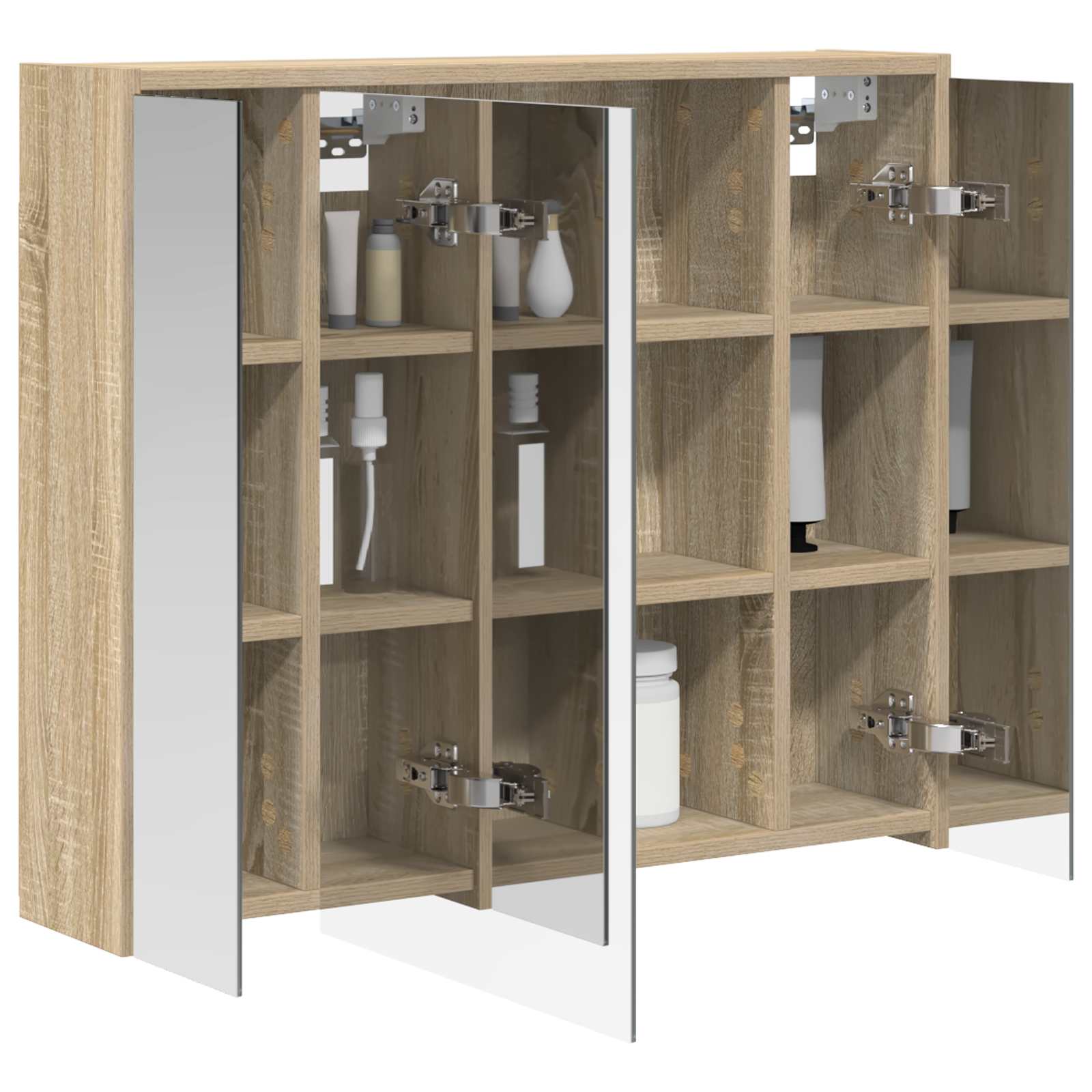 Mobiletto per specchio da bagno Rovere Sonoma | homemem39