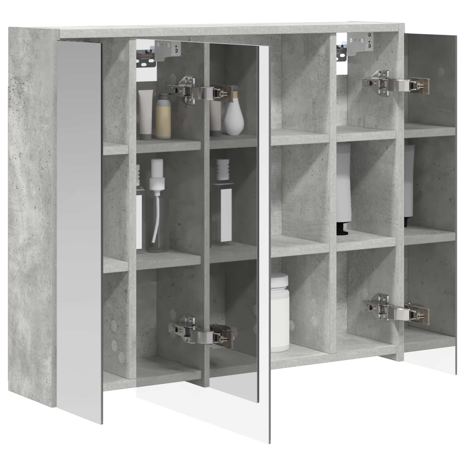 Mobiletto per specchio da bagno Grigio cemento | homemem39