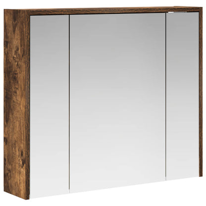 Mobiletto per specchio da bagno Rovere fumé 73,5 x 16 x 62,5 cm | homemem39