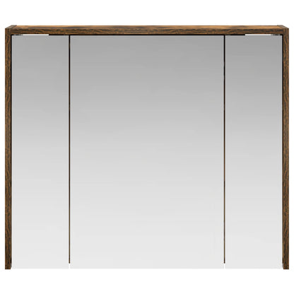 Mobiletto per specchio da bagno Rovere fumé 73,5 x 16 x 62,5 cm | homemem39
