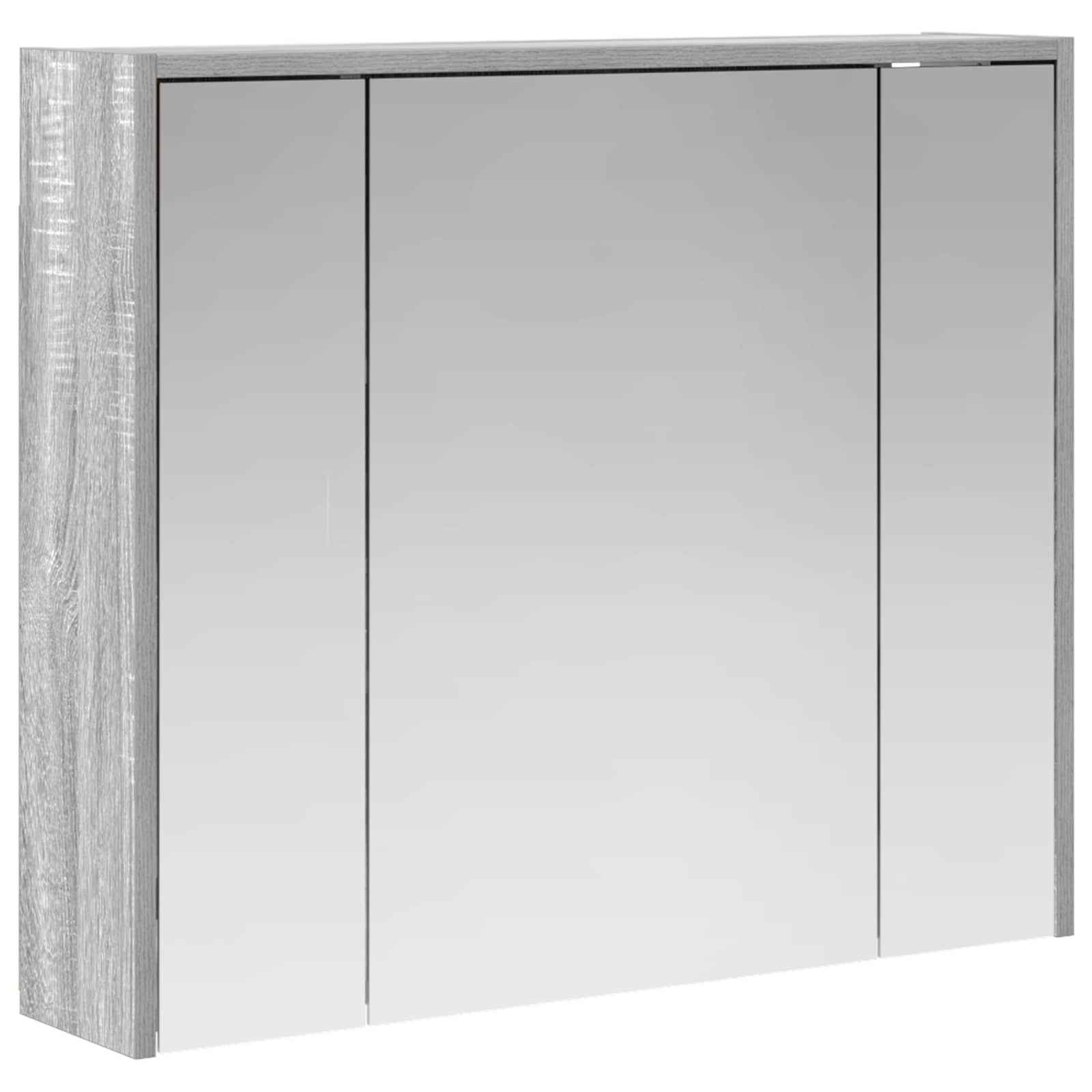 Mobiletto per specchio da bagno Grigio Sonoma | homemem39