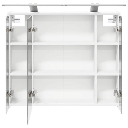 Mobiletto per specchio da bagno Bianco 73,5 x 16 x 62,5 cm | homemem39