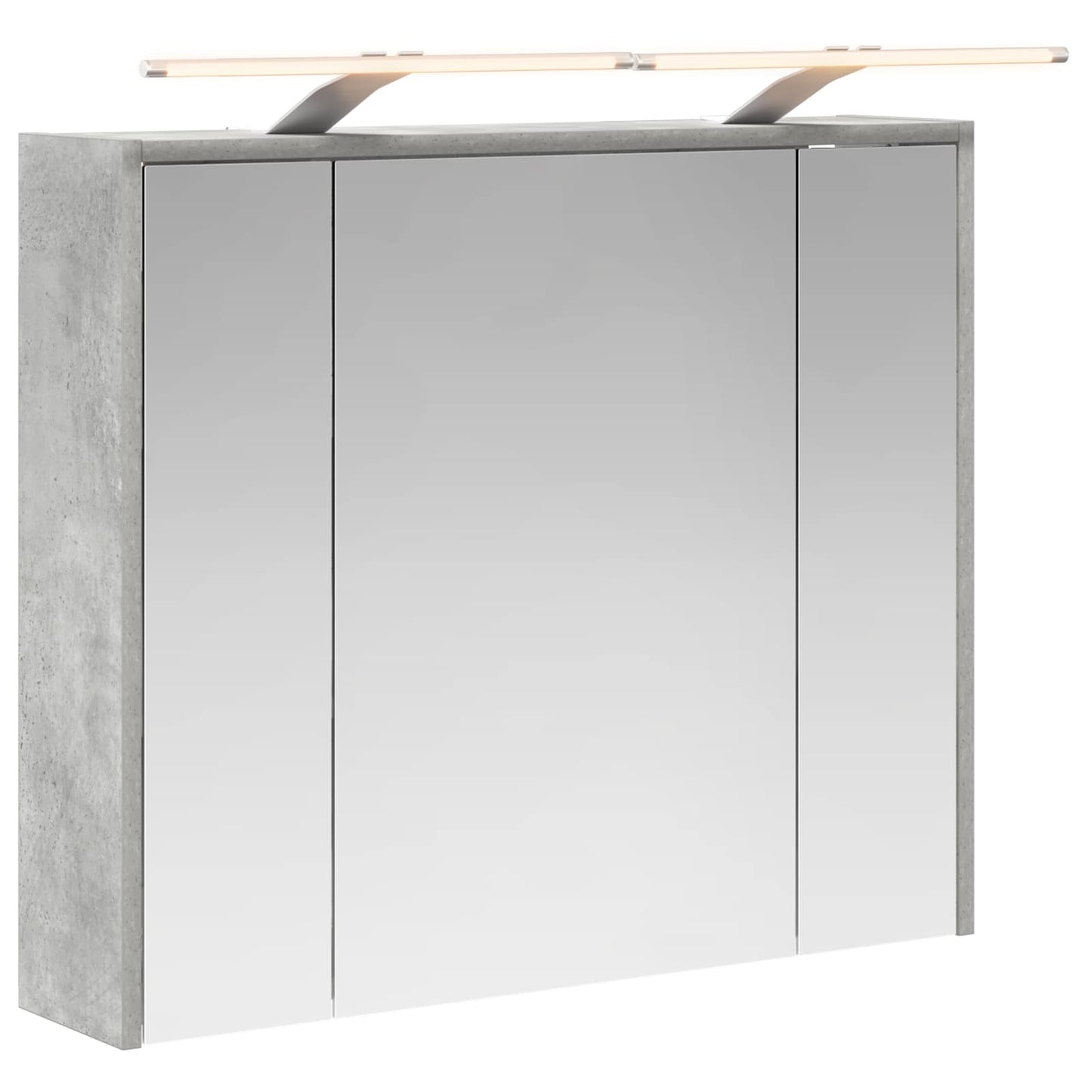 Mobiletto per specchio da bagno Grigio cemento | homemem39