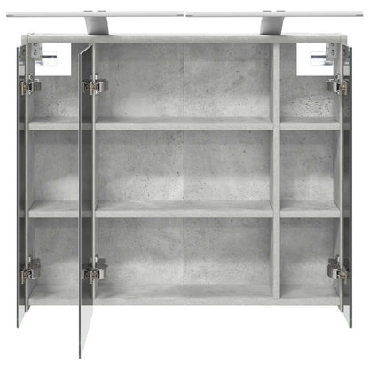 Mobiletto per specchio da bagno Grigio cemento | homemem39