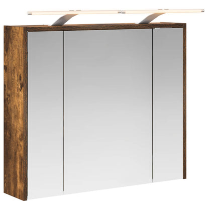 Mobiletto per specchio da bagno Rovere fumé 73,5 x 16 x 62,5 cm | homemem39