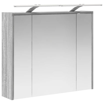 Mobiletto per specchio da bagno Grigio Sonoma | homemem39