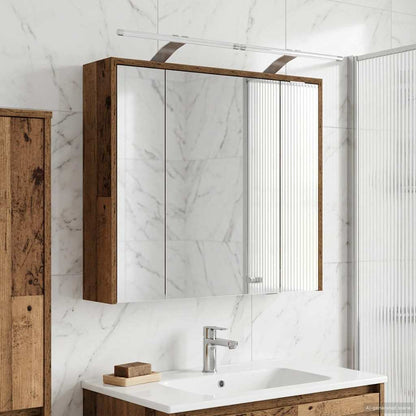 Mobiletto per specchio da bagno Legno vecchio