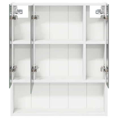 Mobiletto per specchio da bagno Bianco 60 x 14.5 x 70 cm | homemem39