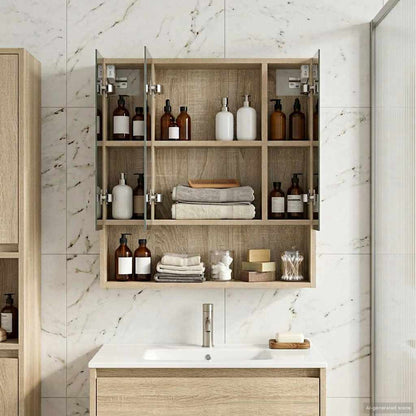 Mobiletto per specchio da bagno Rovere Sonoma 60 x 14.5 x 70 cm | homemem39