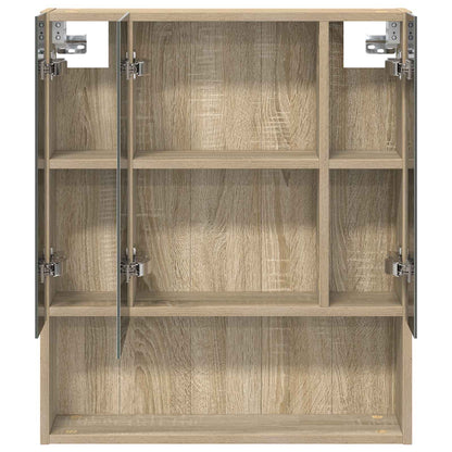 Mobiletto per specchio da bagno Rovere Sonoma 60 x 14.5 x 70 cm | homemem39