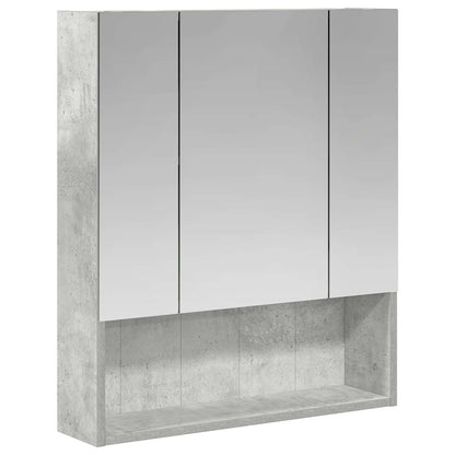 Mobiletto per specchio da bagno con lo scaffale Grigio cemento
