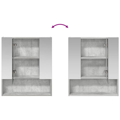 Mobiletto per specchio da bagno Grigio cemento | homemem39