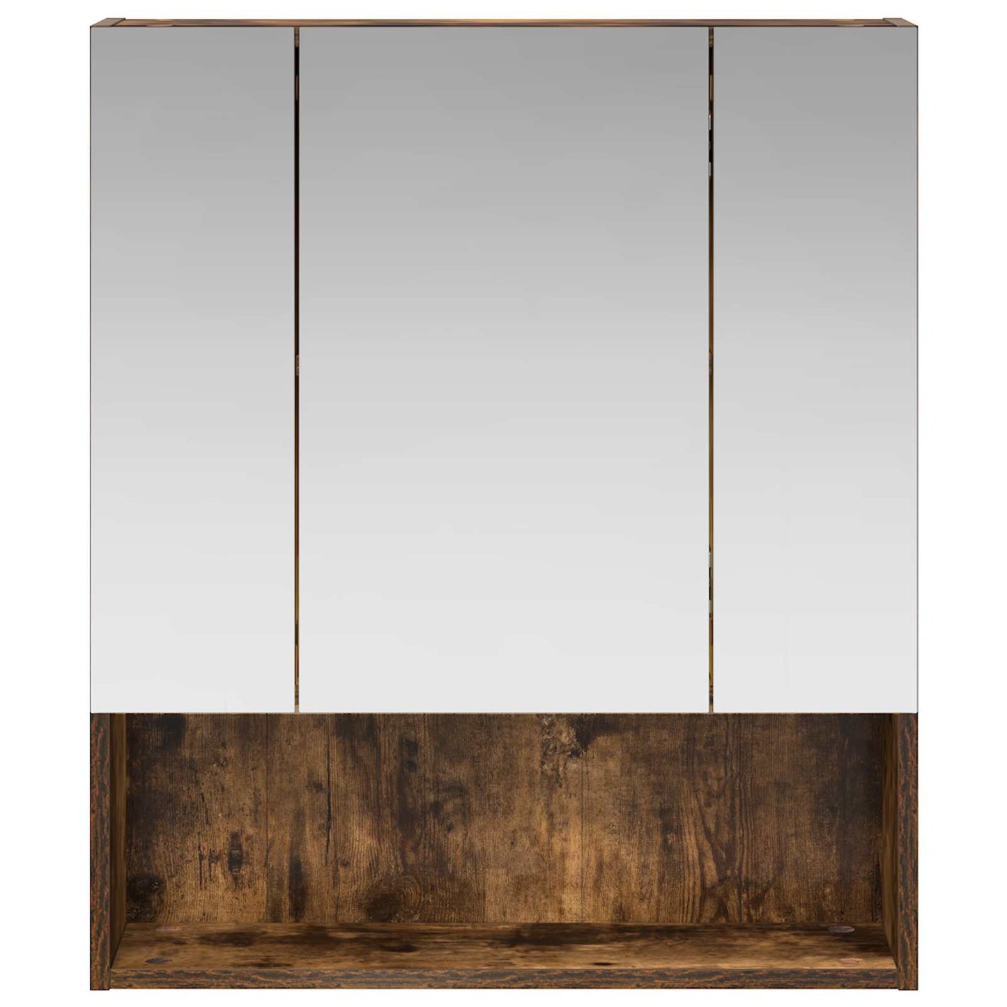 Mobiletto per specchio da bagno Rovere fumé 60 x 14.5 x 70 cm | homemem39