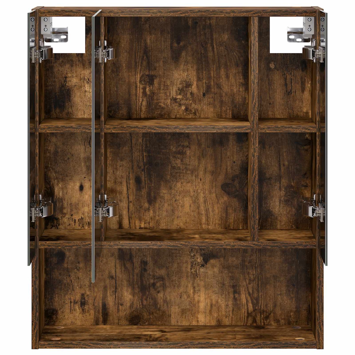 Mobiletto per specchio da bagno Rovere fumé 60 x 14.5 x 70 cm | homemem39