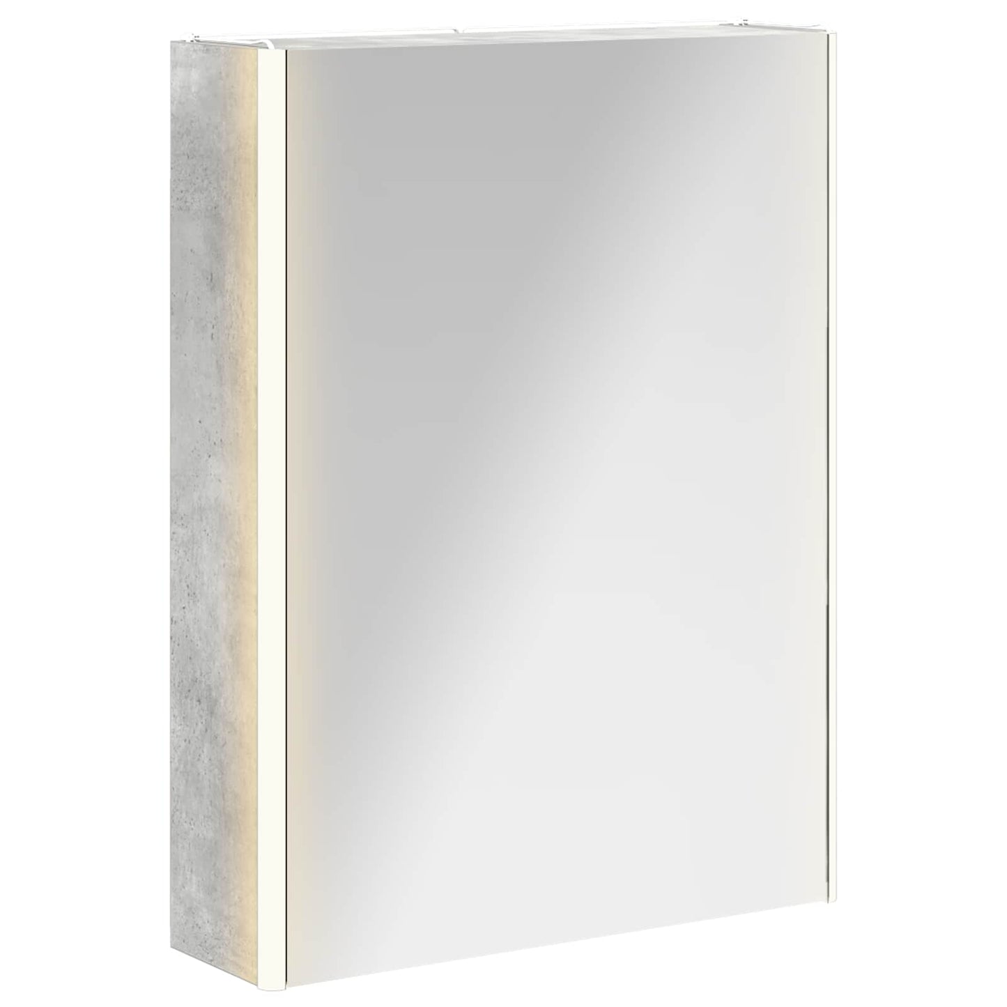 Mobiletto per specchio da bagno Grigio cemento