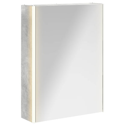 Mobiletto per specchio da bagno Grigio cemento