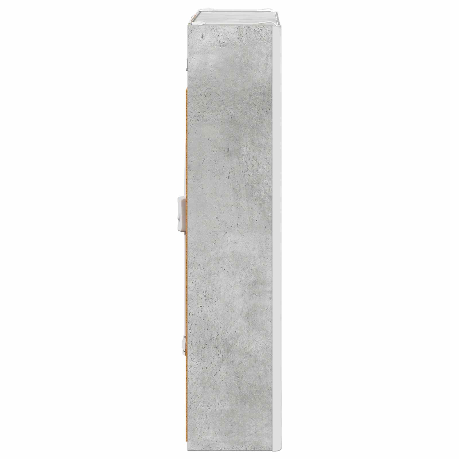 Mobiletto per specchio da bagno Grigio cemento | homemem39