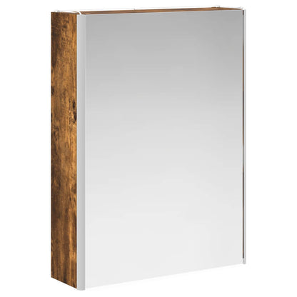 Mobiletto per specchio da bagno Rovere fumé 73.5 x 15.5 x 70 cm | homemem39