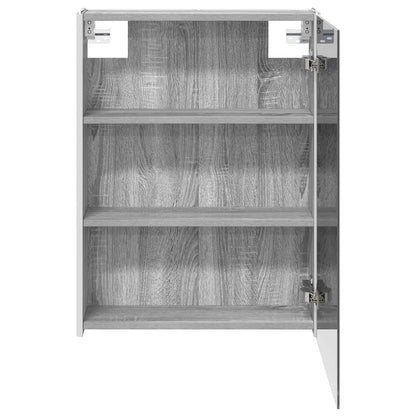 Mobiletto per specchio da bagno Grigio Sonoma | homemem39