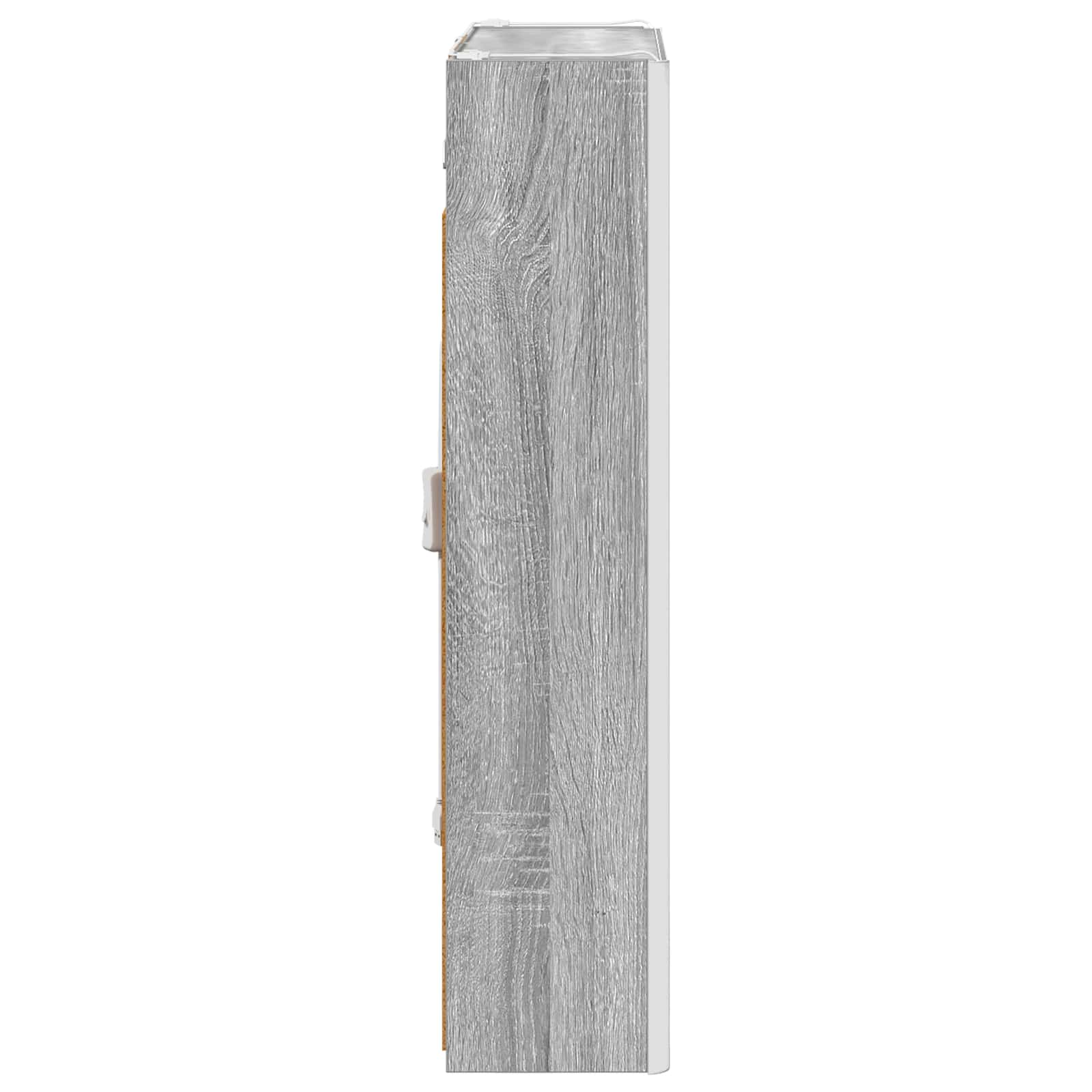 Mobiletto per specchio da bagno Grigio Sonoma | homemem39